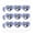 Clear, variant on Animaniacs Dot Head Heart Shaped Planner Calendar Scrapbook Craft Stickers