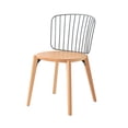 thumbnail image 2 of STARWAY Spindle-Back Dining Chair with Wood Seat and Leg, Metal Backrest, 2 of 11