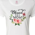 thumbnail image 4 of Inktastic Blessed to Be a Mom with Pink Flowers Women's T-Shirt, 4 of 5