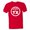 Red, variant on PleaseMeTees™ Mens From Born Made In Texas Longhorn TX Logo Label HQ Tee