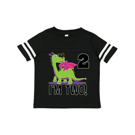 

Inktastic 2nd Birthday Outfit Girl Dragon Gift Toddler Toddler Girl T-Shirt