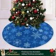 thumbnail image 6 of FMSHPON Christmas Snowflake Xmas Christmas Tree Skirt Stand Mat for Holiday Party Decoration Indoor Outdoor 36 inches, 6 of 6