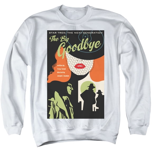 Star Trek Tng Season 1 Episode 12 Adult Crewneck Sweatshirt White