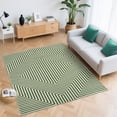 thumbnail image 2 of FairOnly 5'x7'Green Modern Geometric Area Rug Machine Washable Low Pile Non Slip Stain Resistant Indoor Rug for Living Room Dining Room Bedroom, 2 of 8