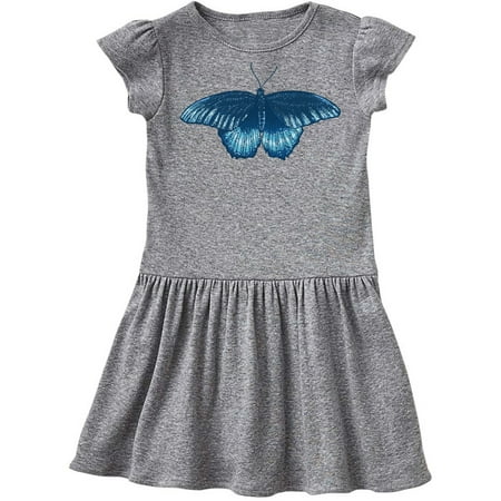 

Inktastic Beautiful Blue Butterfly Gift Toddler Girl Dress