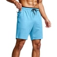 thumbnail image 2 of Qiyinn Mens Gym Basketball Shorts with Pockets - Quick Dry Lightweight Mesh Athletic Shorts, 2 of 8