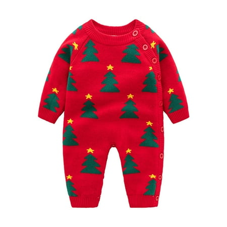 

gakvbuo Clearance Items All 2022!Jumpsuit For Baby Long Sleeve Thickened Warm Baby Rompe Plush Baby One-Piece Cartoon Warm Hooded Crawling Suit