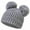 Gray-01, variant on Ugoldhm Baby Winter Beanie Hat - Warm Fleece Lined Cap with Plush Ball for Newborns to 1 Years