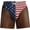 Black, variant on Men's Funny American Flag Swim Trunks with Fake Hairy Legs Print, Patriotic USA Beach Shorts