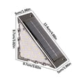 thumbnail image 3 of 2 Luces Solares para Patio Exterior, Iluminación Del Hogar, Farolas, Balcones, Paredes, Jardines, Escaleras., 3 of 3