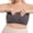 Dark Gray, variant on Plus Size Front Closure Bandeau Bra, Wireless Seamless Push-Up Support Bra for Strapless & Everyday Wear Orange XXXXXXL