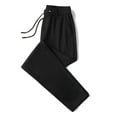 thumbnail image 5 of Hpapadks Mens Casual Pants Fashion Thin Solid Color Casual Elastic Sports Sweatpants Mens Slacks Black XXL, 5 of 7