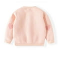 thumbnail image 5 of GPAECEAD Infant Baby Boy Girl Oversized Knit Sweater Long Sleeve Pullover Sweater Shirts Warm Fall Winter Tops Clothes Pink, 5 of 8