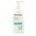 thumbnail image 1 of Aveeno Crema reparadora de avena hidratante para piel sensible, angustiada, seca, con avena prebi&oacute;tica y aloe, formulada sin parabenos, fragancia y esteroides, 12 onzas, 1 of 9