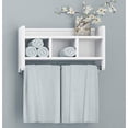 thumbnail image 2 of Alaterre Furniture Logan Bath Storage Shelf with Two Towel Rods, 25", White,AZABSS0050, 2 of 3