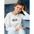 thumbnail image 2 of Golden Quote I Sweatshirt Women -Anna Hambly Designs, Female 4X-Large, 2 of 4