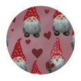 thumbnail image 4 of HAOXIT Cute Table Cloth Valentines Day Waterproof Round Tablecloth Washable Table Cover for Kitchen Outdoor Valentines Day Decor 54-58, 4 of 8