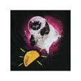 thumbnail image 3 of Hanes Men's Funny Humor Sarcastic Cat on a Taco Quest Graphic Tee Shirt, 3 of 4