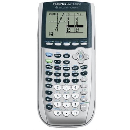 Texas Instruments TI-84 Plus Silver Edition Graphing Calculator, Silver