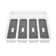 thumbnail image 1 of Large Gray Container 5 Compartments Storage Box for Tableware, 1 of 5