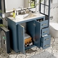 thumbnail image 3 of Harper & Bright Designs 36" Bathroom Vanity with Sink, Bathroom storage Cabinet with Drwers and Soft Closing Doors, Indigo, 3 of 15