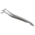 thumbnail image 1 of HEALEEP Eyelash Tweezers Lash Extension Tool 1Pack Silver 11.8x0.79in for Eyelash Application, 1 of 8