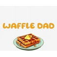 thumbnail image 2 of Waffle Dad Dad Jokes for Father's Day Men's White Crew Neck Short Sleeve Tee-XXL, 2 of 2