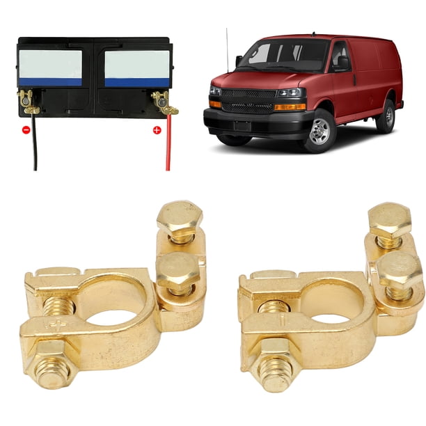 Terminal De Batería, Positivo Negativo 2 Piezas De Latón De Alta Resistencia Profesional Antifugas Conector De Batería De Coche Para RV Para Barco