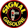 thumbnail image 1 of Placa de Metal Vintage de Hierro Wdftyju Señal de Gasolina Redonda 30x30cm, 1 of 9
