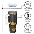 thumbnail image 4 of Halloween Modern 40oz Tumbler– Stainless Steel Insulated Tumbler with Handle and Straw, Large Capacity Travel Cup for Hot & Cold Drinks, 4 of 7