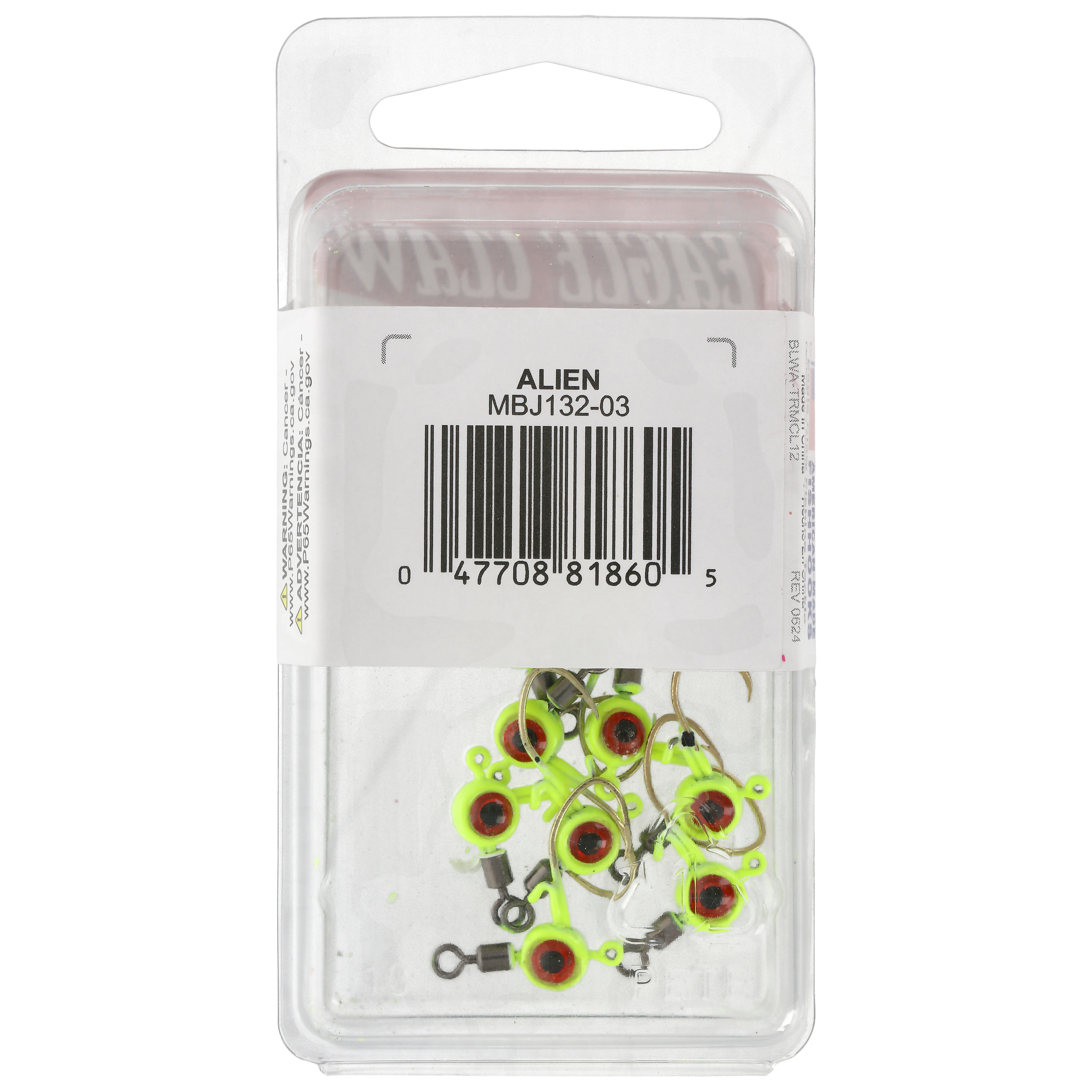 Eagle Claw Ladder Jig 1/32 oz Chartreuse