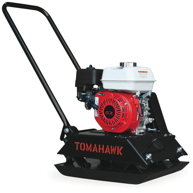 Tomahawk Power 6 HP Gas Honda Engine Plate Compactor Walk Behind Vibratory Dirt Soil Plate Compactor