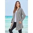 thumbnail image 6 of Roaman's Women's Plus Size Fleece Zip Hoodie Sweatshirt, 6 of 6