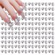 thumbnail image 1 of 100 piezas de diamantes de imitación para uñas, gemas para decoración de uñas, cristales, juego de decoraciones de vidrio, decoración para rostro, ropa, zapatos, 1 of 6