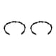 thumbnail image 1 of Guardurnaity Brazalete de moda imprescindible para los entusiastas de la moda Brazaletes duraderos y duraderos Idea de regalo negro negro 2Conjunto, 1 of 6