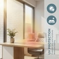 thumbnail image 5 of Unique Bargains Decorative Static Cling Window Privacy Film Silver 39.4" x 23.6", 5 of 8