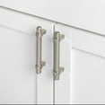 thumbnail image 3 of GlideRite 3 in. Center European Style Solid Steel Bar Pulls, Stainless Steel, Pack of 5, 3 of 3