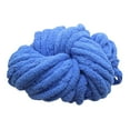 thumbnail image 5 of Wxqbjtam Chunky Chenille Yarn Acrylic Fibers Giant Soft Yarn Jumbo Bulky Yarn for Cushion Blue, 5 of 9