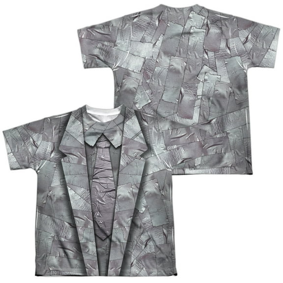 Duct Tape Suit (Front - Back Print) - Youth Short Sleeve Shirt - X-Large