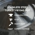 thumbnail image 3 of GasOne Stainless Steel Stockpot with Basket – 53qt Stock Pot with Lid and Reinforced Bottom –, 3 of 7