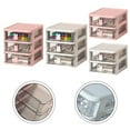 thumbnail image 4 of ZHIMAO Multifunctional desktop storage drawer storage rack, multi-layer jewelry box Pink 2 layers, 4 of 9
