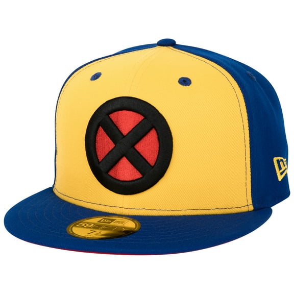 X-Men Logo Vintage Colorway New Era 59Fifty Fitted Hat-7 Fitted