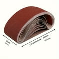 thumbnail image 3 of 4 X 36 Inch Aluminum Oxide Sanding Belt Kit - Of 60 80 120 150 240 400 Grits-Premium Sandpaper Sander Belt for Portable Belt (10pcs 80 Grits), 3 of 7