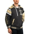 thumbnail image 3 of Men's G-III Sports by Carl Banks Gray/Black New Orleans Saints Extreme Full Back Reversible Hoodie Full-Zip Jacket, 3 of 3