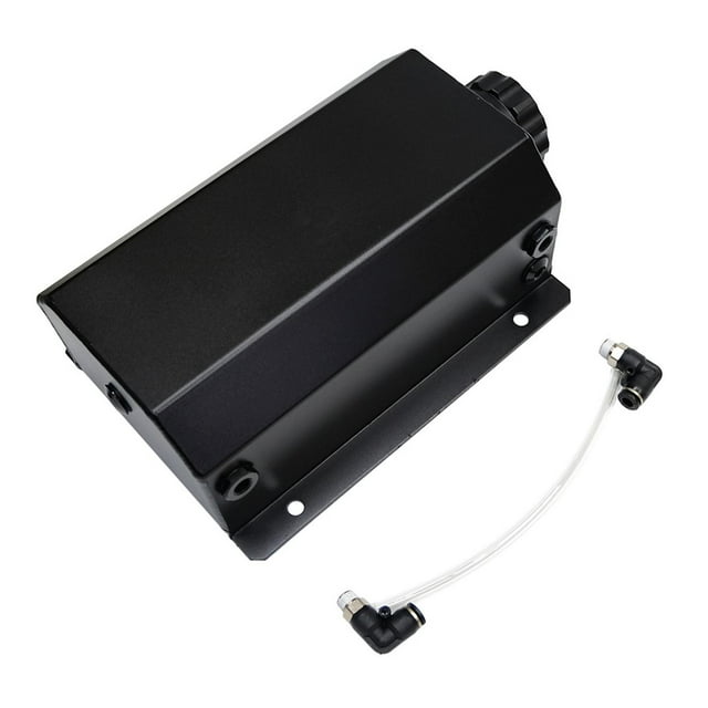Tanque de depósito de radiador de 2L, tanque de desbordamiento de radiador Universal, reemplazo Premium Negro