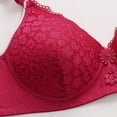 thumbnail image 5 of Uqiangy Wireless Pushup Bra for Women Women's Minimizer Bras Anti-Sagging Breast Bra Fits All Underwear for Women Body And Bra Supportive Comfort Bra Bras for Women Underwire Red 36B, 5 of 8
