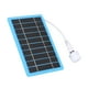 thumbnail image 1 of Panel De Carga Solar, Panel Solar De 5 W, USB Eficiente Y Respetuoso Con El Medio Ambiente Con Luz Blanca Para Acampar, 1 of 7
