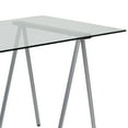 thumbnail image 4 of Flash Furniture Glass Computer Desk with Silver Metal Frame, 4 of 4