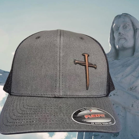 3 nail cross christian hat
