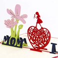 thumbnail image 3 of 1 tarjeta de felicitación estereoscópica 3D hecha a mano para el día de la madre. JM, 3 of 5